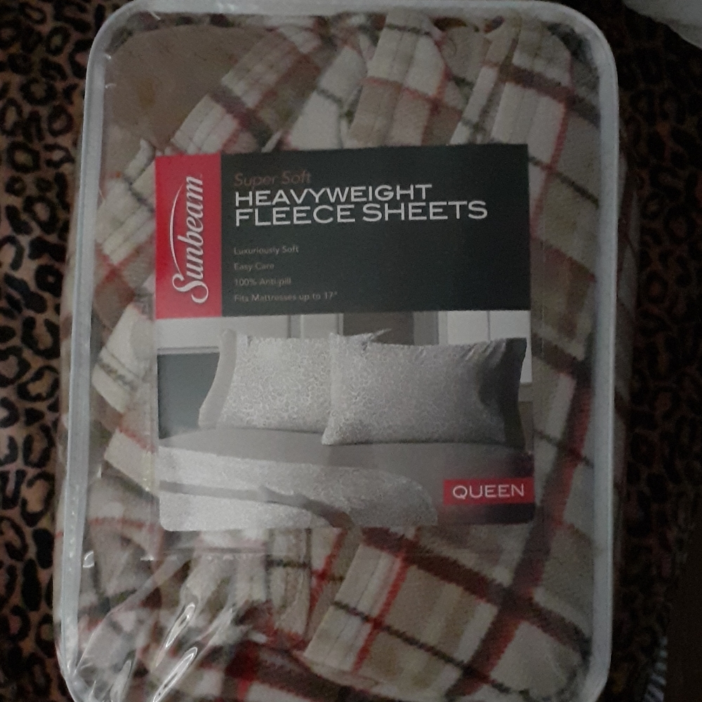 Sunbeam super soft heavyweight  fleece sheet sets